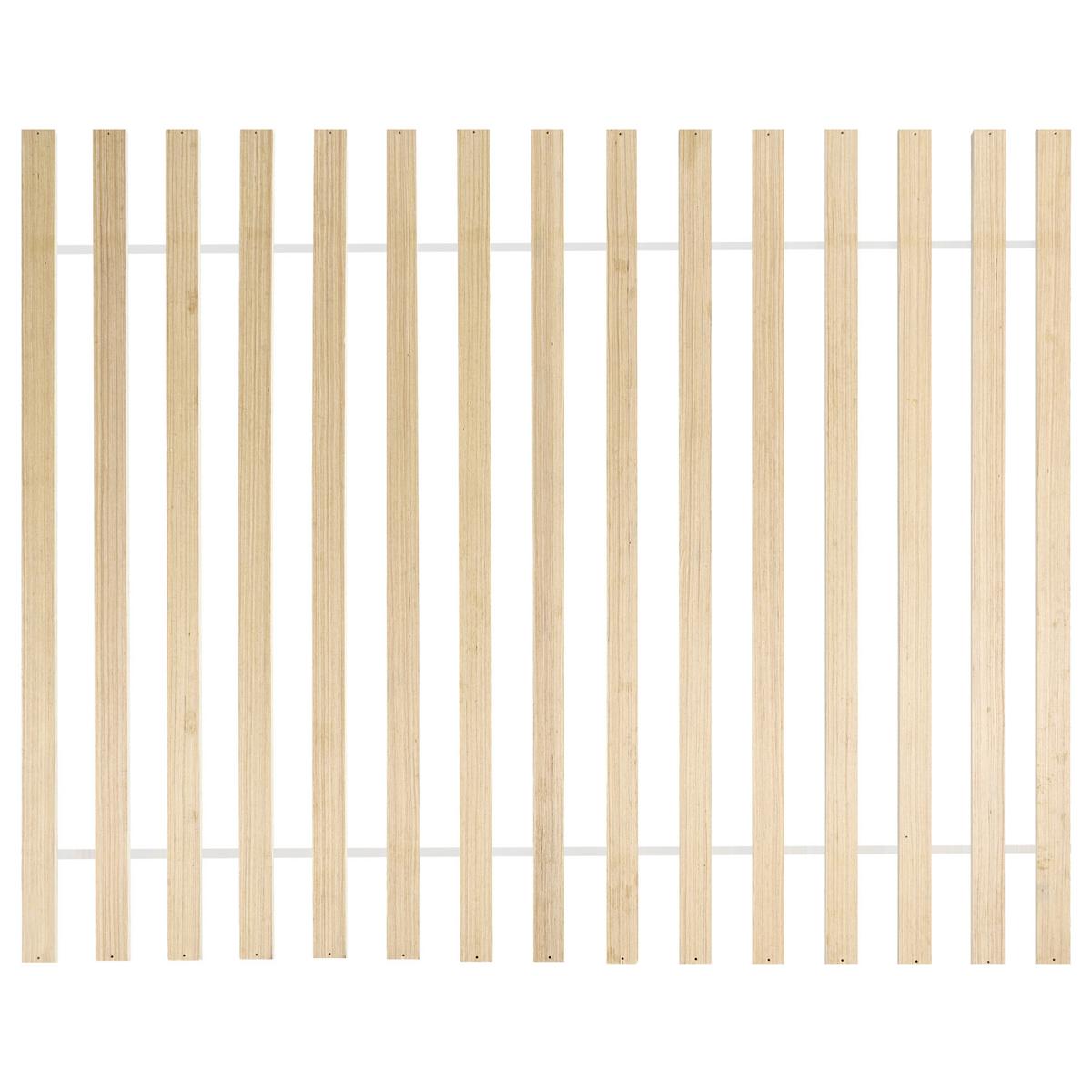 BETT mit Lattenrost 180/200 cm Hellbraun Brunemont - Hellbraun, Holz (180/200cm) - Beliani