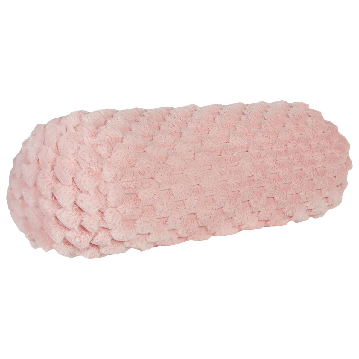 DEKOKISSEN Rosa 60/22 cm Linden - Pink, Kunststoff (60/22cm) - Beliani