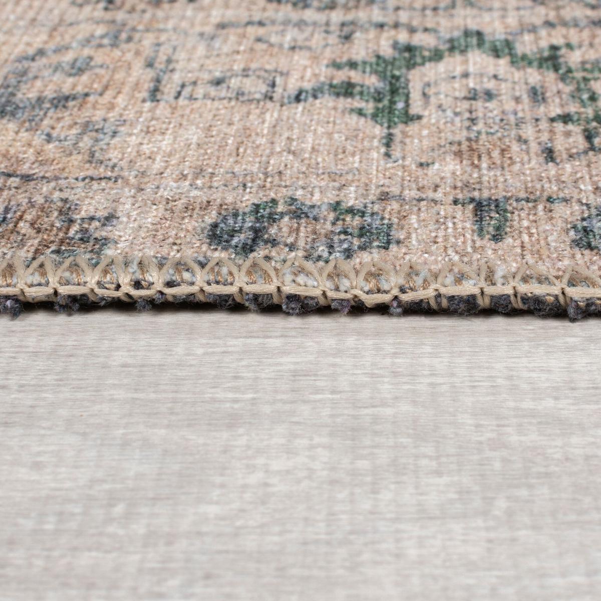 TEPPICH Waschbar HURST, orientalisch, Grün, 115 x 170 cm - Grün, Textil (170/115cm) - KADIMA DESIGN
