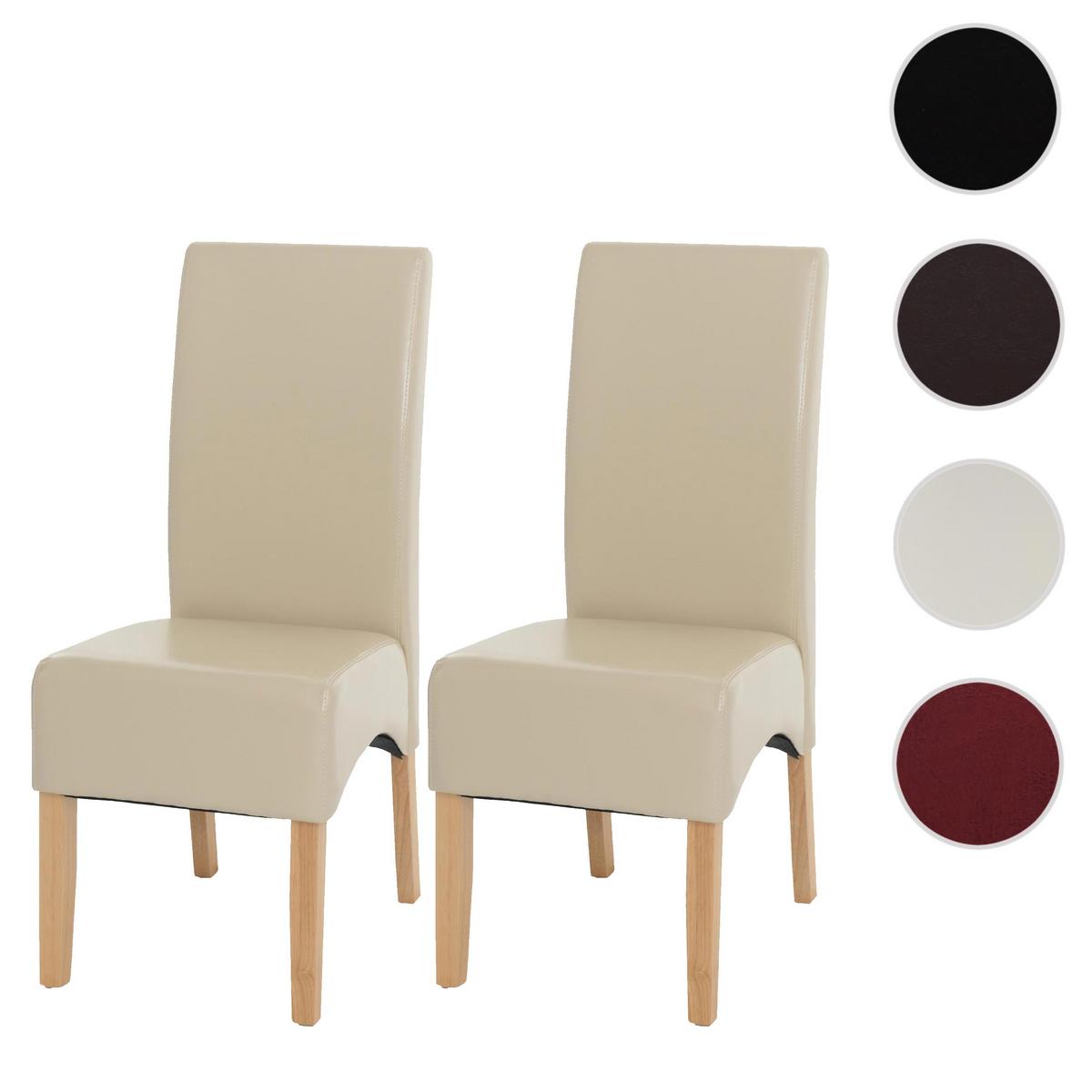 ESSZIMMERSTUHL Beige 2er-Set - Beige/Creme, Holz (44/102/54cm) - MCW