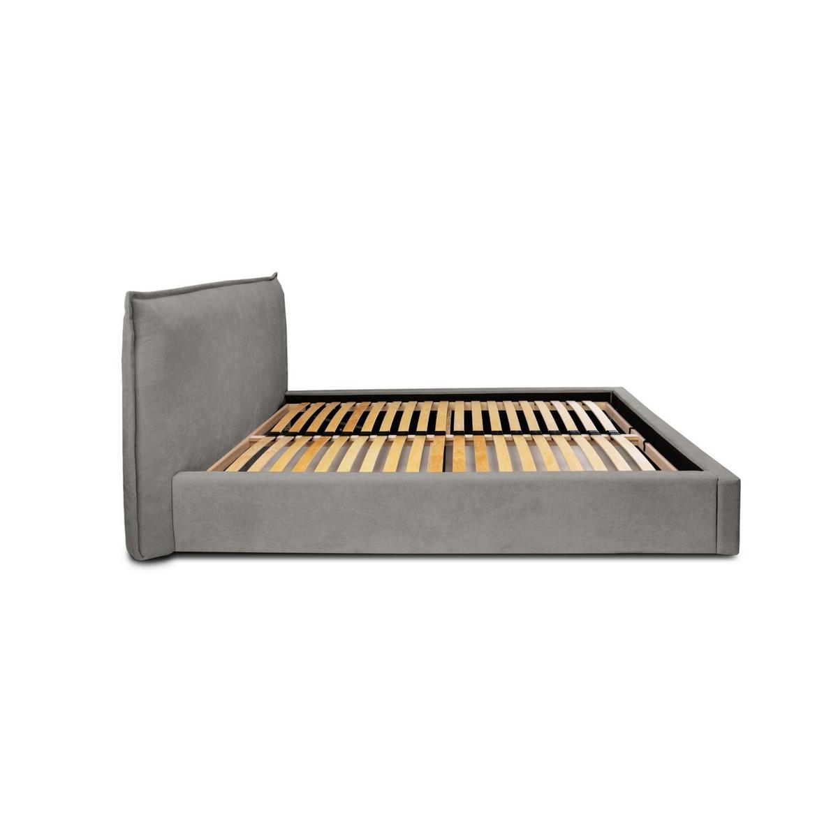 POLSTERBETT Amada In Ditra - Grau, Holzwerkstoff/Textil (160/200cm) - Fun Möbel