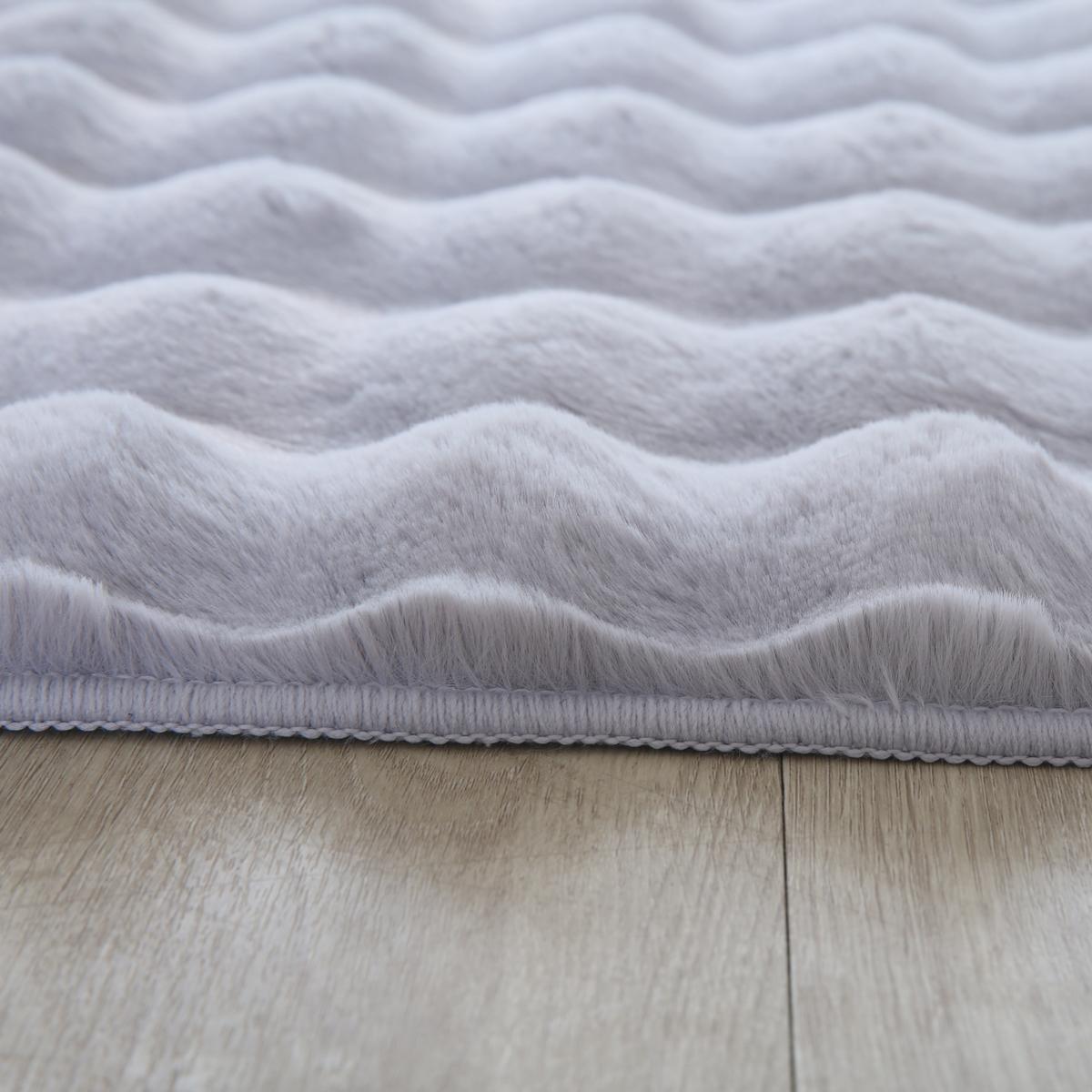 HOCHFLORTEPPICH Waschbar NAUDERS, einfarbig, Silber, 140 x 200 cm - Silberfarben, Textil (200/140cm) - KADIMA DESIGN