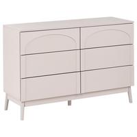 KOMMODE mit 6 Schubladen Hellbeige Boulia - Beige, Holz/Holzwerkstoff (120/80/40cm) - Beliani