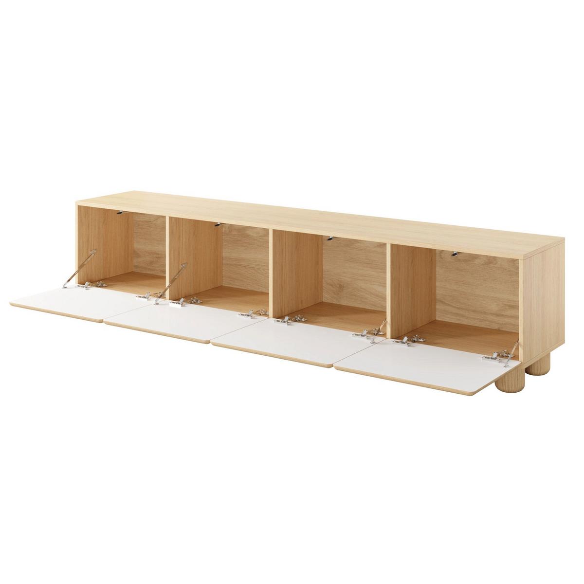 TV-LOWBOARD Lomo 199 cm - Eichefarben, Holz/Holzwerkstoff (199.7/46.7/38cm) - Selsey