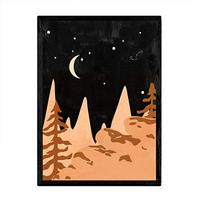 POSTER Natur Landschaften A4 Rahmenlos - Klar, Papier (29.7/5/21cm) - Nacnic