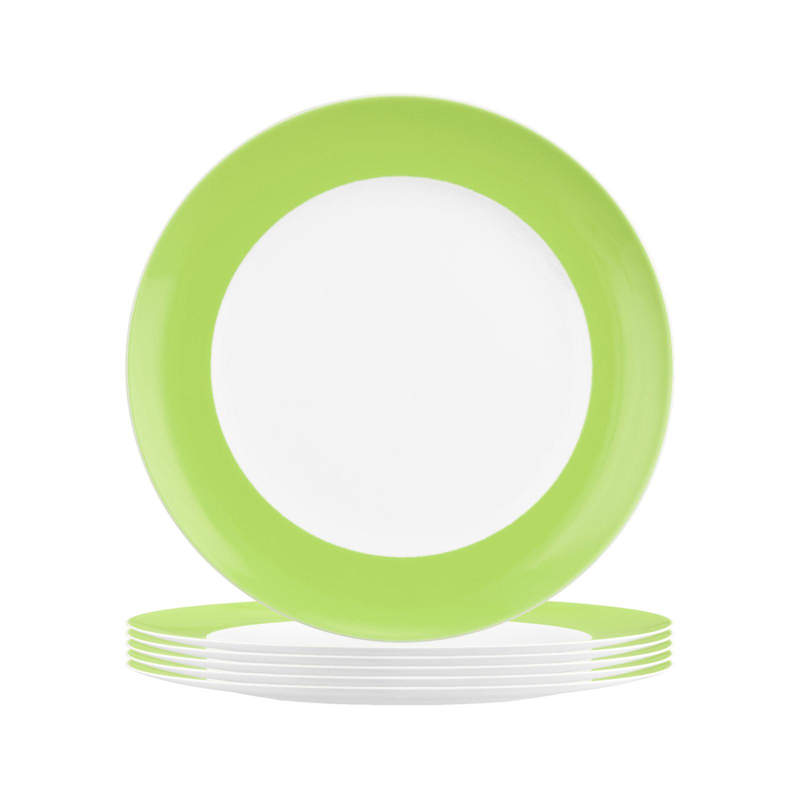 FRÜHSTÜCKSTELLER Liberty Pure Colors Lime Green ø 22,5 cm 6er Set - Grün, Keramik (22.6cm) - Seltmann Weiden