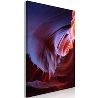 KUNSTDRUCK Lila 40/60 cm - Rot/Lila, Textil (40/60cm) - KUNSTLOFT