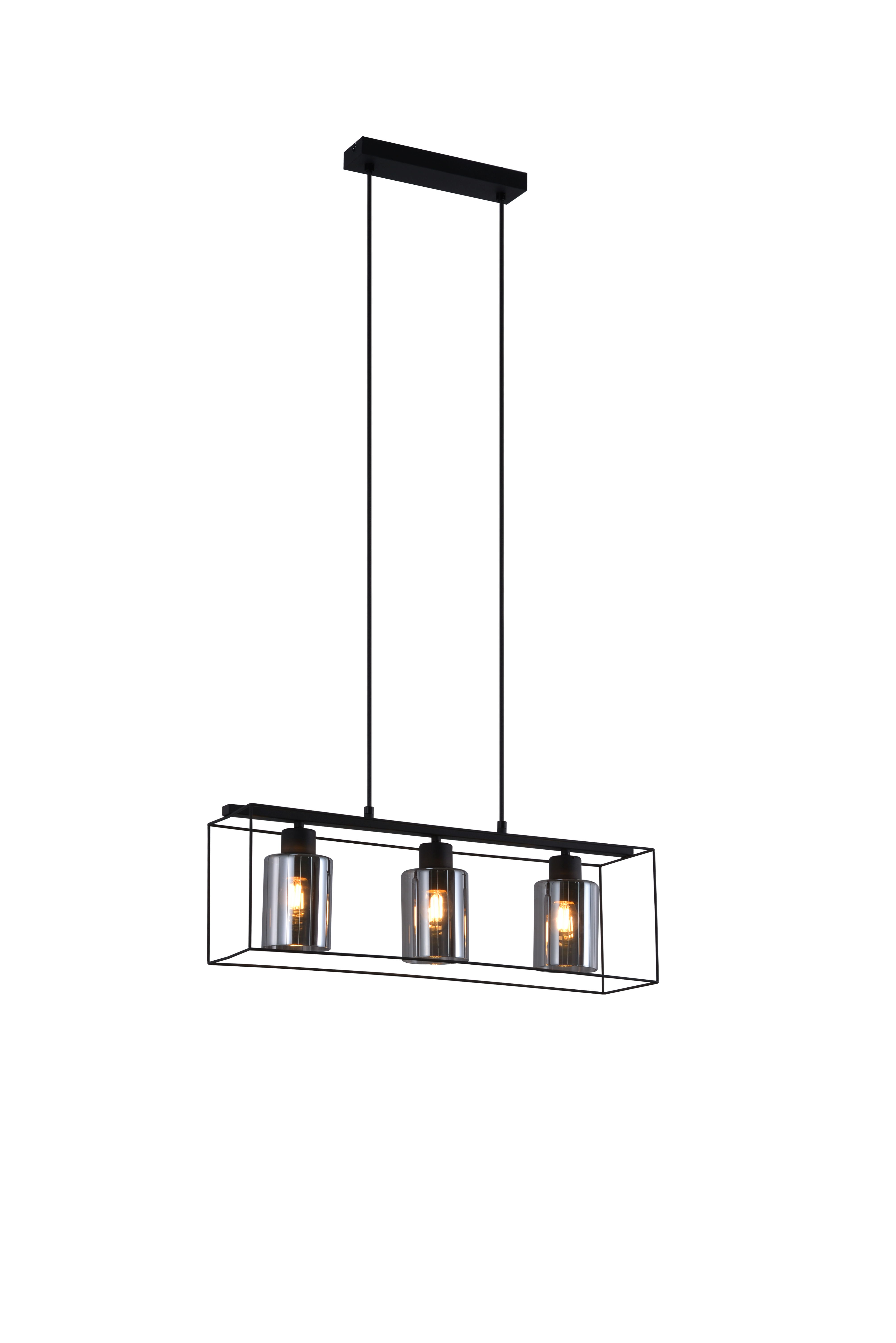 PENDELLEUCHTE Martell 25/6/148 cm - Schwarz, Metall (6/25/148cm) - Nettlife