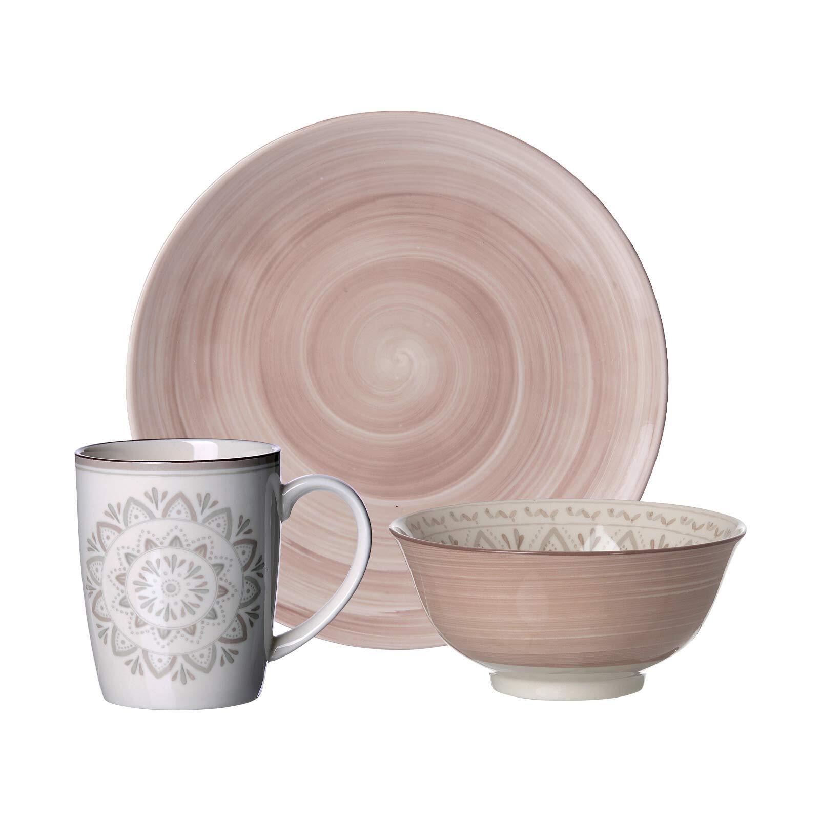 FRÜHSTÜCKS-SET Valencia braun 3-tlg. - Braun, Keramik (2/2/2cm) - Ritzenhoff Breker