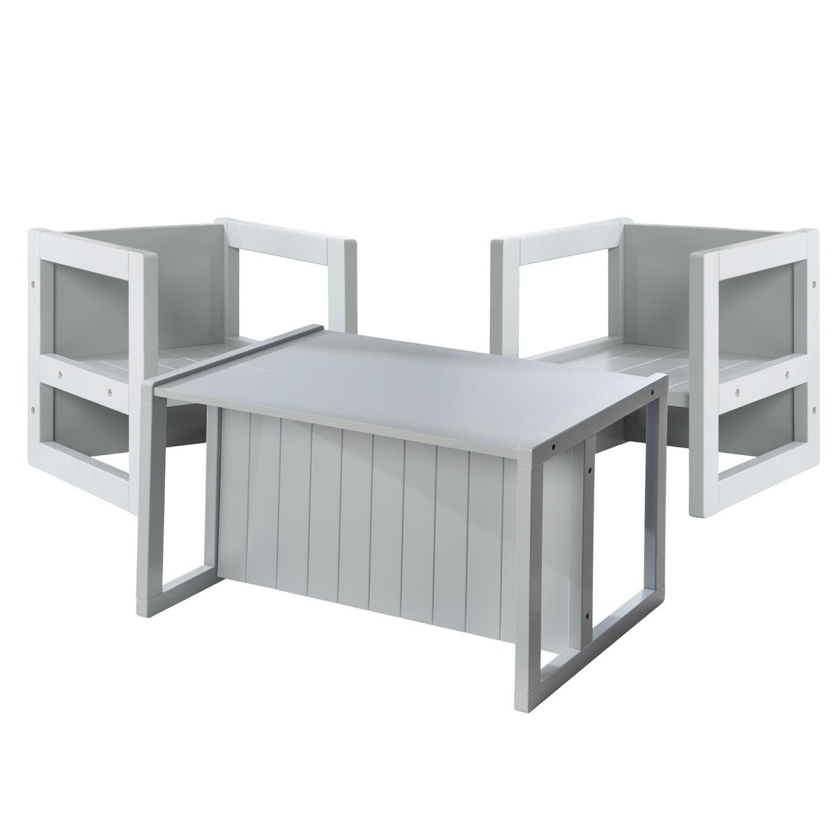 KINDERSITZGRUPPE - Grau, Holzwerkstoff (57/30/44cm) - Roba