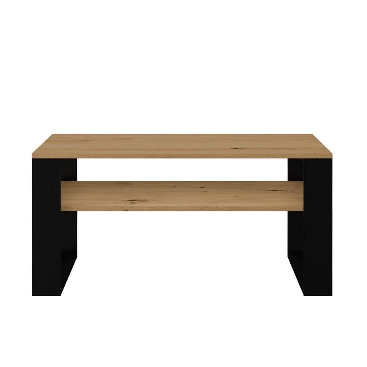 COUCHTISCH Artisan, Schwarz 90/50/58 - Schwarz, Holzwerkstoff (58/90/50cm) - RAUMHIRSCH FURNITURE