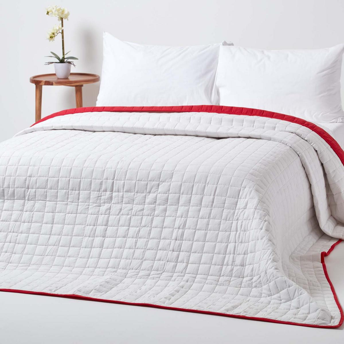 TAGESDECKE gesteppt mit Wende-Design, 200/200 cm - Rot, Textil (200/200cm) - Homescapes