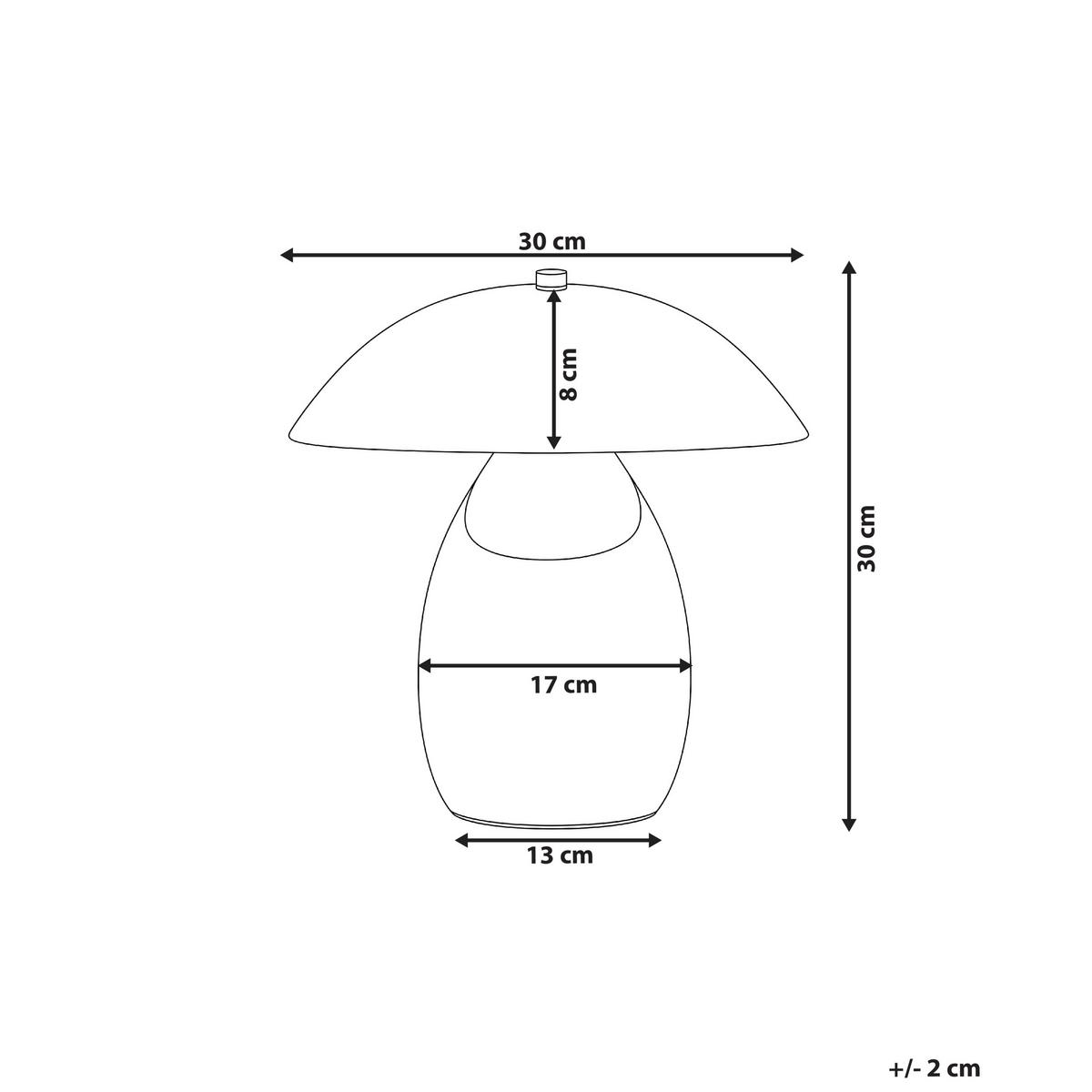 TISCHLAMPE Metall Hellgrün Sigi - Orange, Metall (30/30/30cm) - Beliani