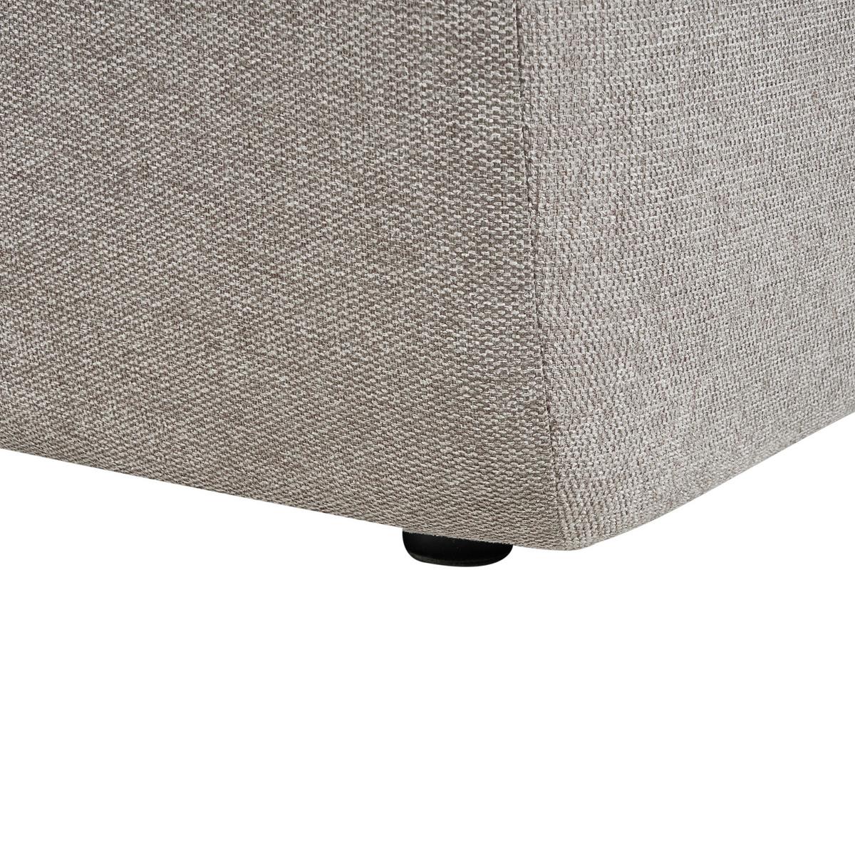 3-SITZER-ECKSOFA Stoff taupe linksseitig Svansele - Taupe, Textil (278/174cm) - Beliani