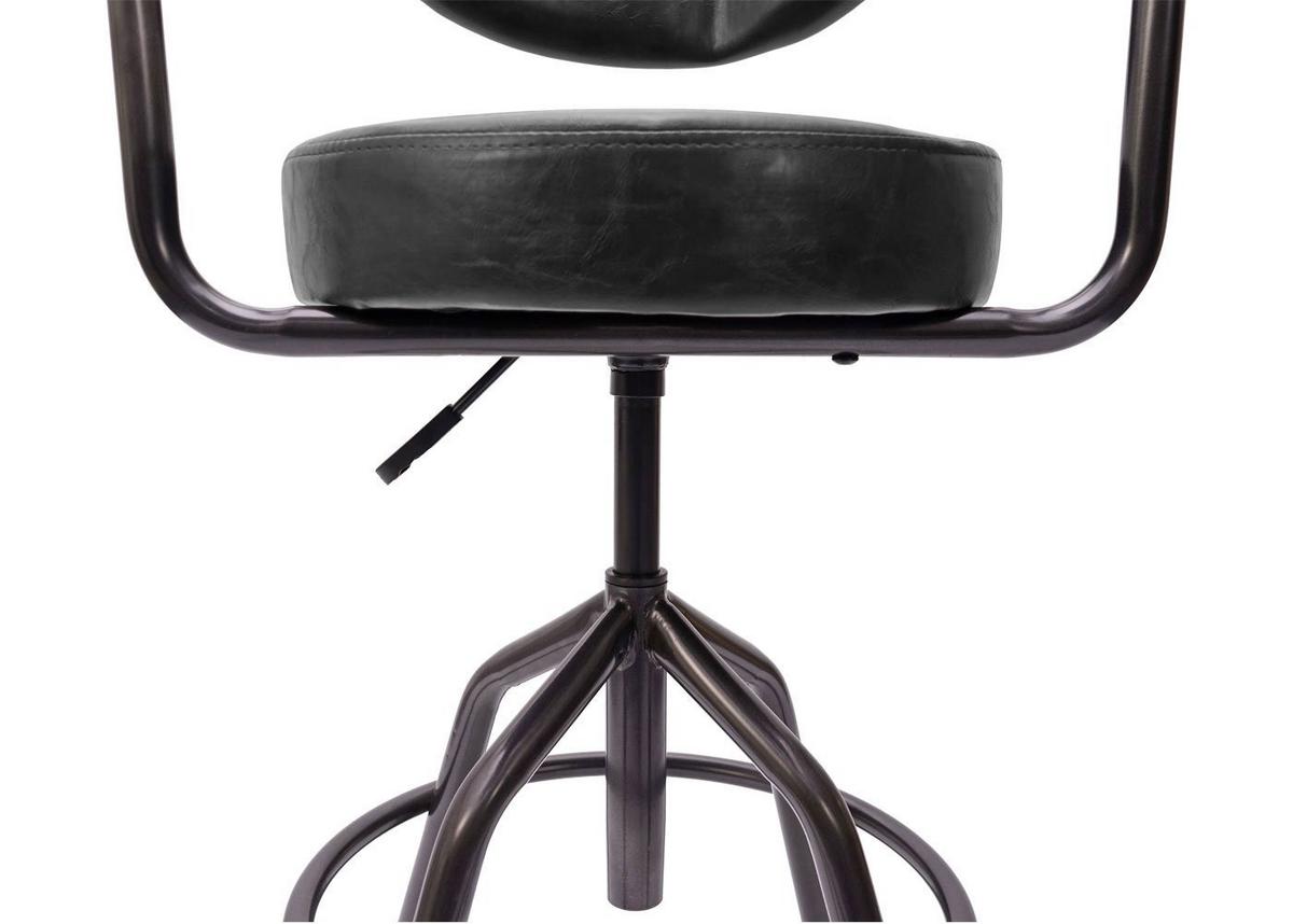 BARHOCKER H10F Grau - Grau, Textil (53/106/43cm) - MCW