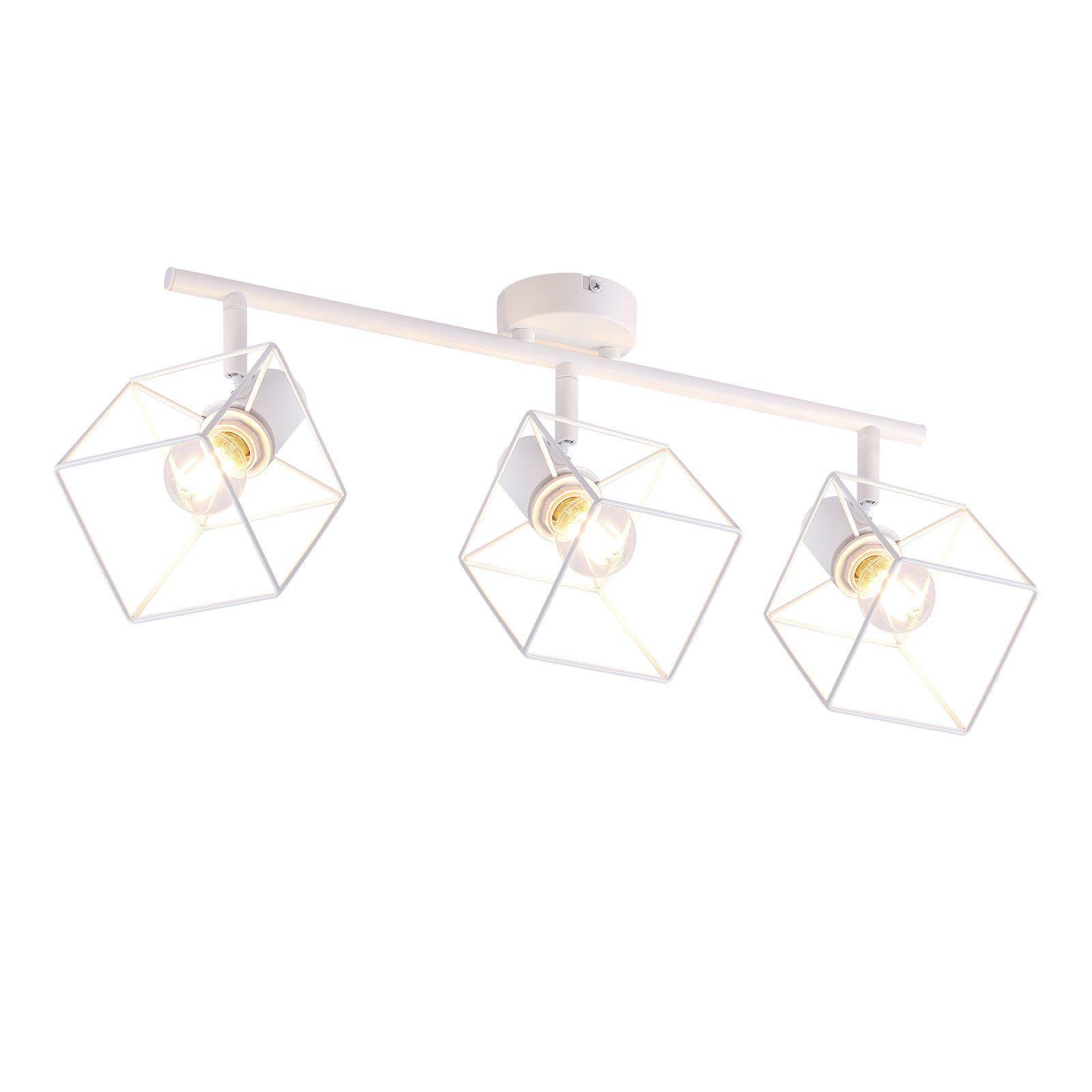 DECKENSTRAHLER Fürth 3-flammig 48/10/17 cm - Weiß, Metall (48/10/17cm) - Nettlife