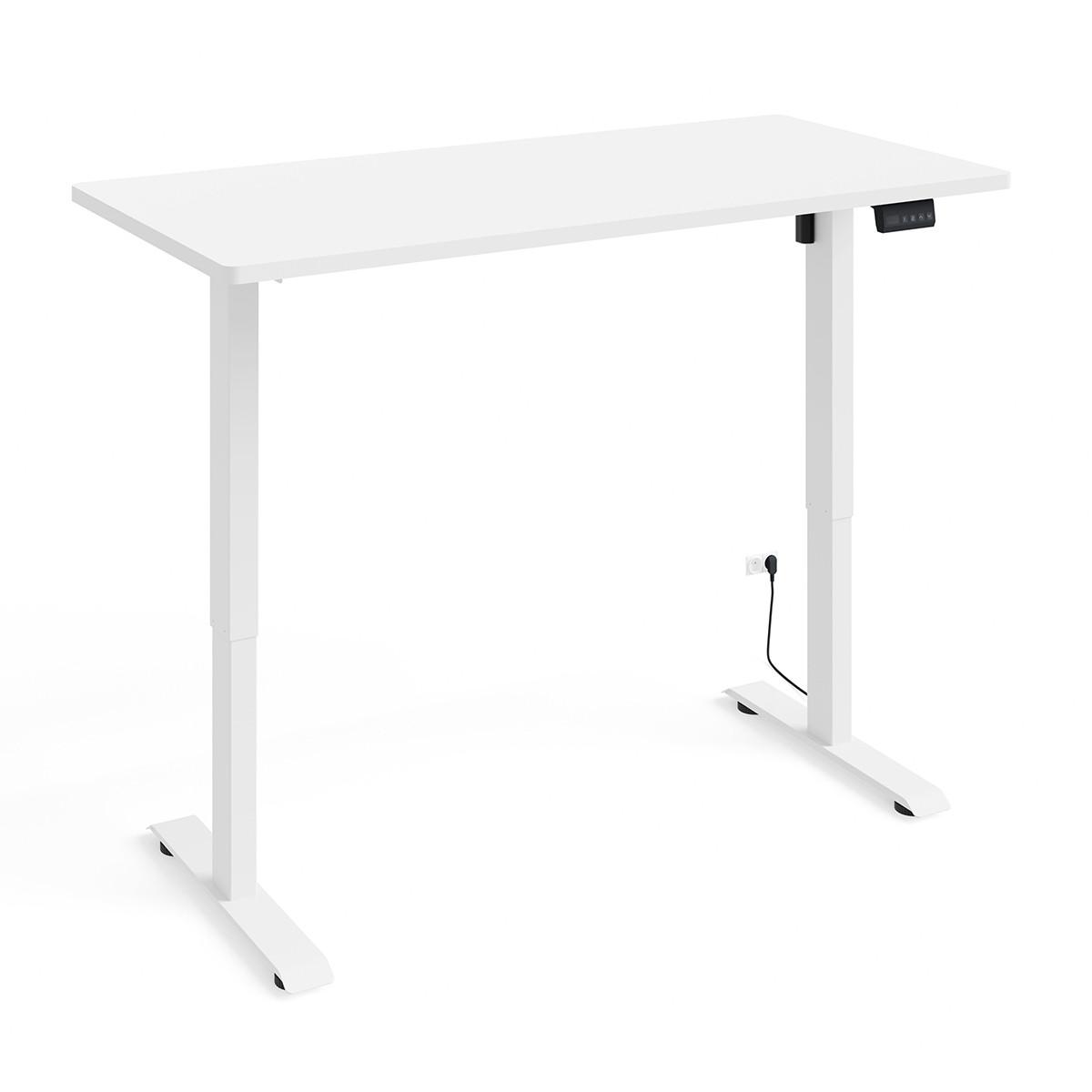 SCHREIBTISCH Ergo Mattweiß - Weiß, Holzwerkstoff (70/140/73cm) - Petits-meubles