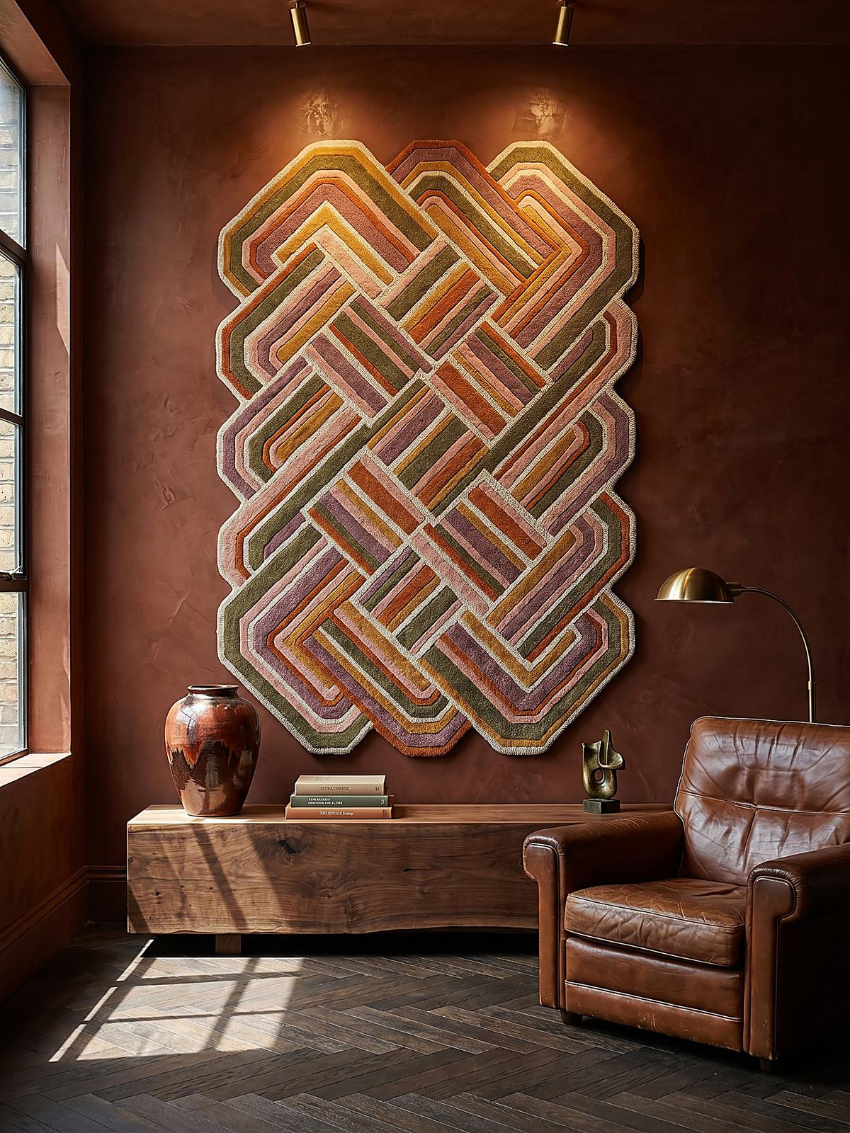 TEPPICH aus Wolle SOAR in Flieder, geometrisch, 160 x 230 cm - Rosa, Textil (230/160cm) - KADIMA DESIGN