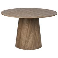ESSTISCH Dunkelbraun 120/120 cm Oyen - Braun, Holzwerkstoff (120/120/77cm) - Beliani