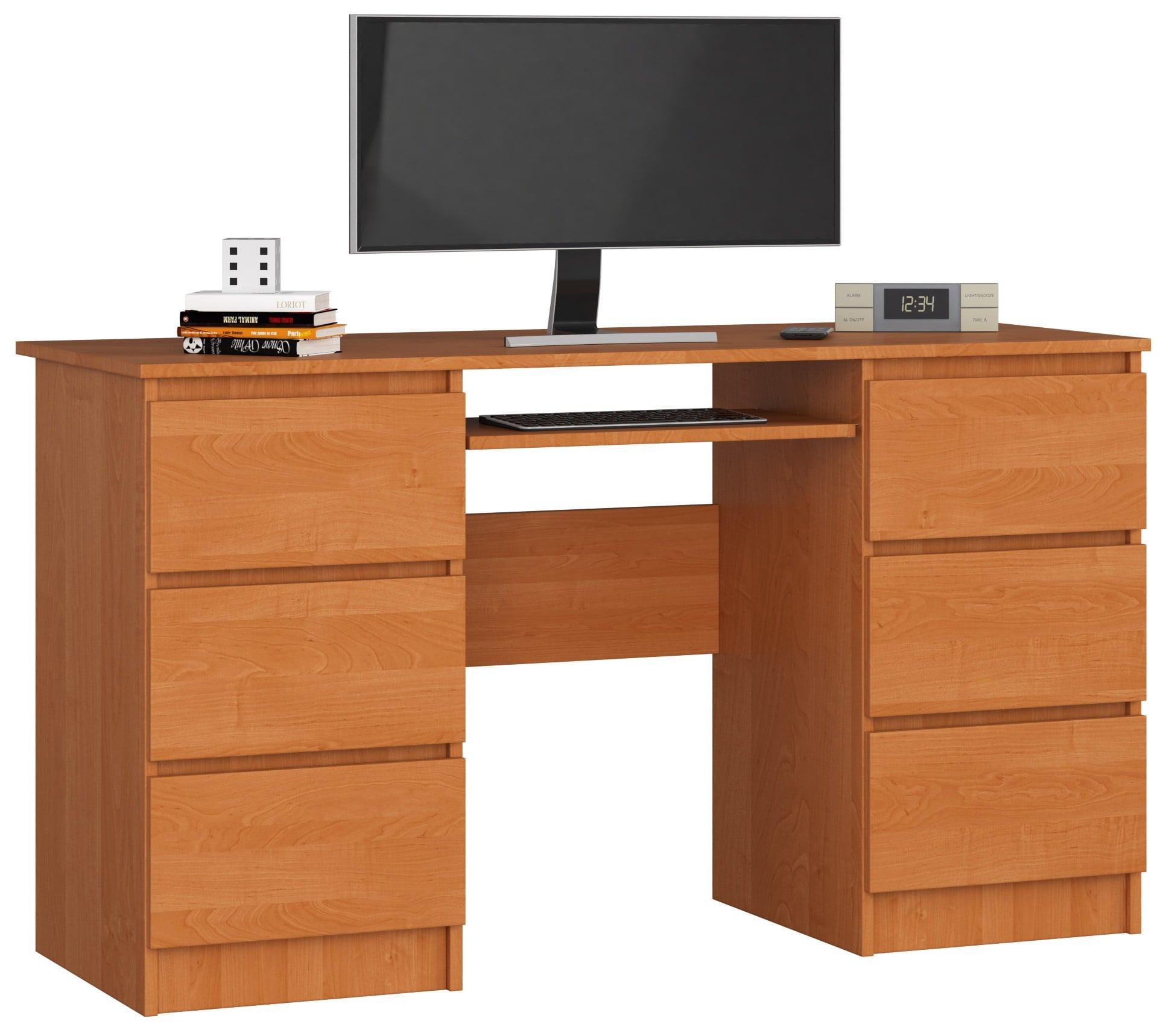 SCHREIBTISCH Erlefarben 77/135/50 - Erlefarben, Holzwerkstoff (155/85/77cm) - RAUMHIRSCH FURNITURE