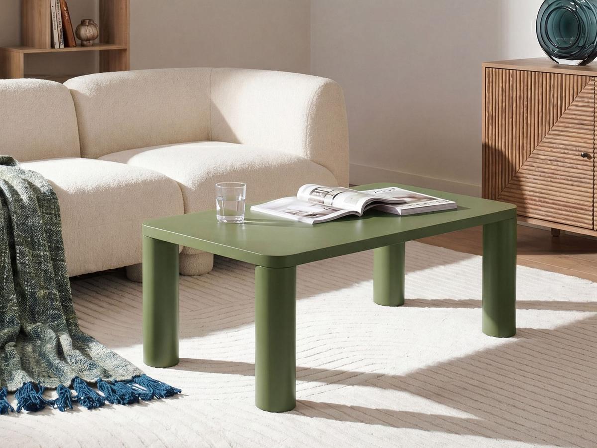COUCHTISCH Grün Yentna - Grün, Holzwerkstoff (120/60/40cm) - Beliani