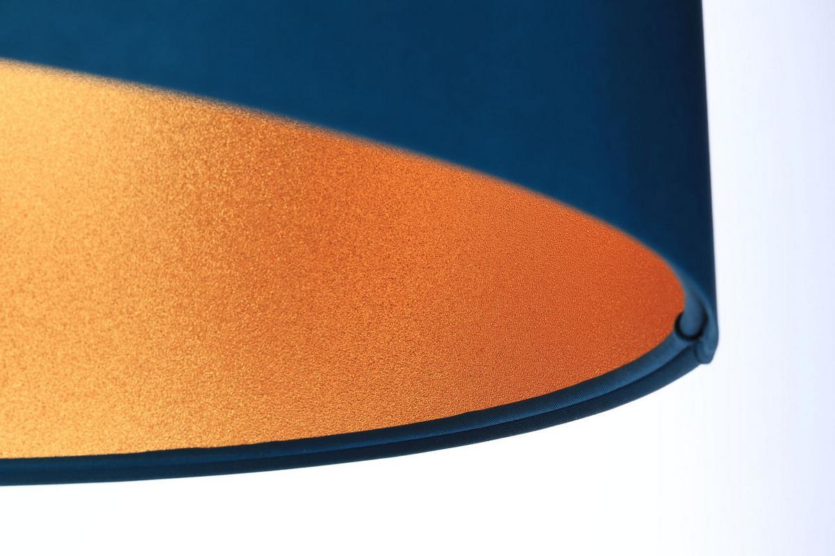 HÄNGELEUCHTE Gold 50/25 cm - Türkis/Goldfarben, Kunststoff (50/0.8/25cm) - ONZENO