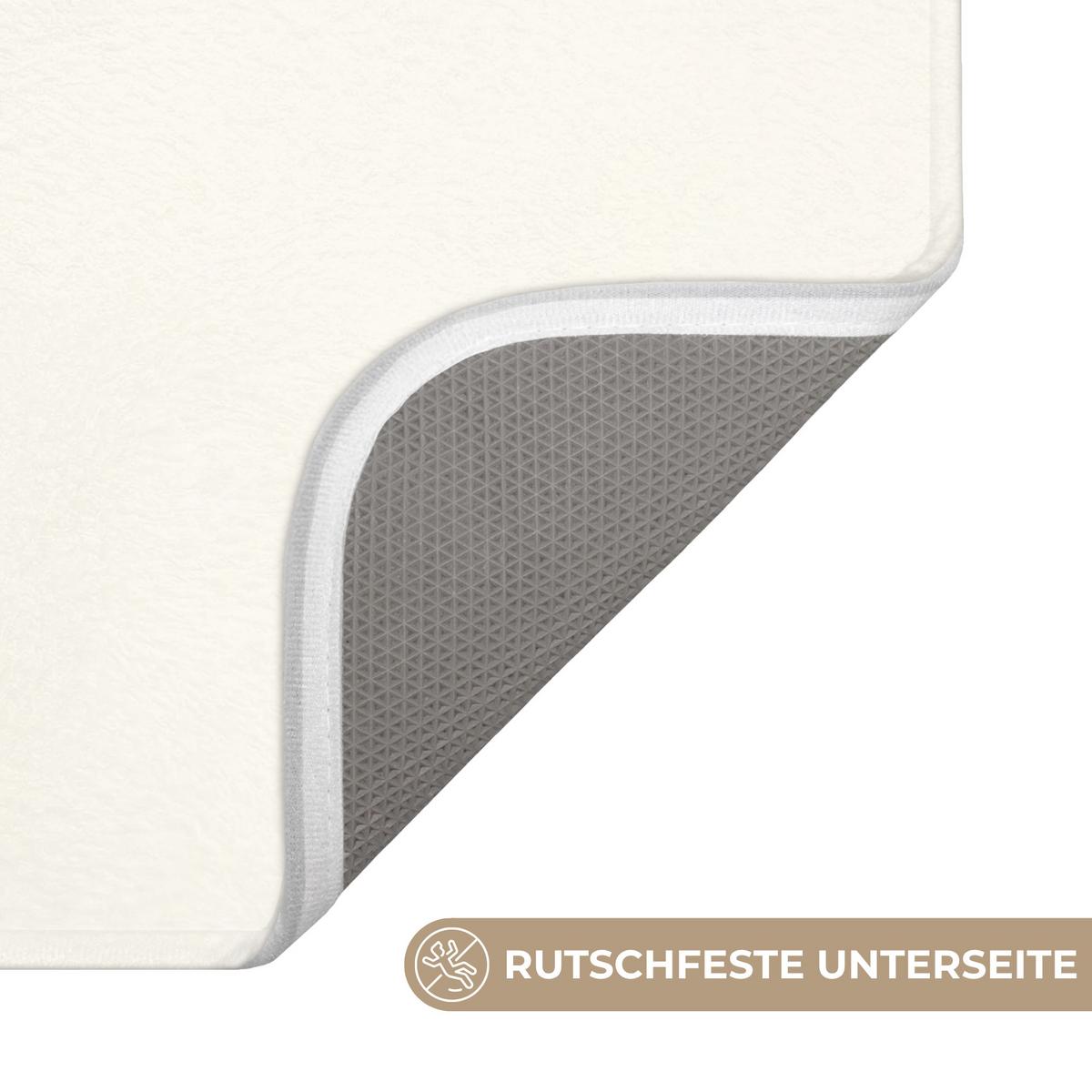BADEMATTE Japandi - Abstrakt - Grün 120x60 cm - Grün, Textil (120/60cm) - OnlyWow