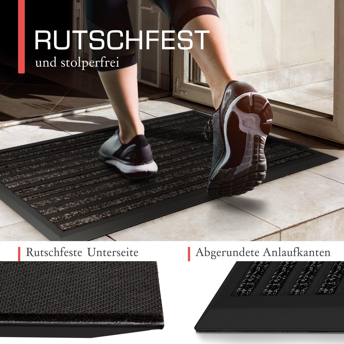 ALU-FUSSMATTE AluGant DL - Anthrazit, Metall (100/70cm) - BoMoe