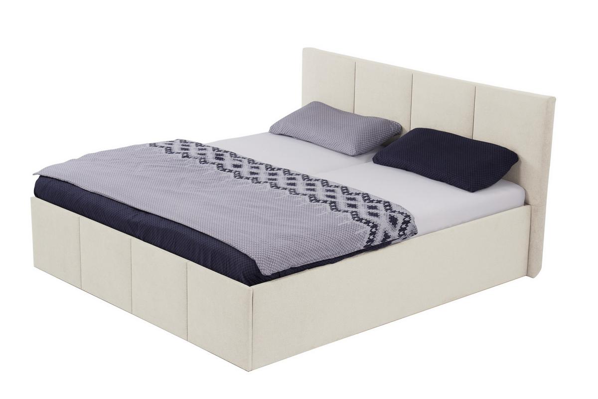 POLSTERBETT Dalas Beige 200 x 200 x 40 cm Bettkasten Mit hochwertiger Matratze H3 (bis 120 kg) und Lattenrost - Beige, Holz (200/200cm) - Halmon Schlafkomfort Betten 