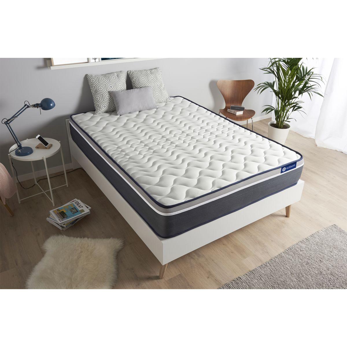 MATRATZE Actimemo plus Memory-Schaum 80 x 200 cm h4 - Weiß, Textil (80/200cm) - ACTISOM