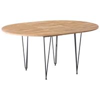 ESSTISCH ausziehbar Braun 120-160/120 cm Louise - Braun, Holzwerkstoff (120/120/75cm) - Beliani