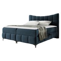 BOXBETT Nova - H3 - Schwarz/Dunkelblau, Holz/Textil (180/200cm) - MIRJAN24