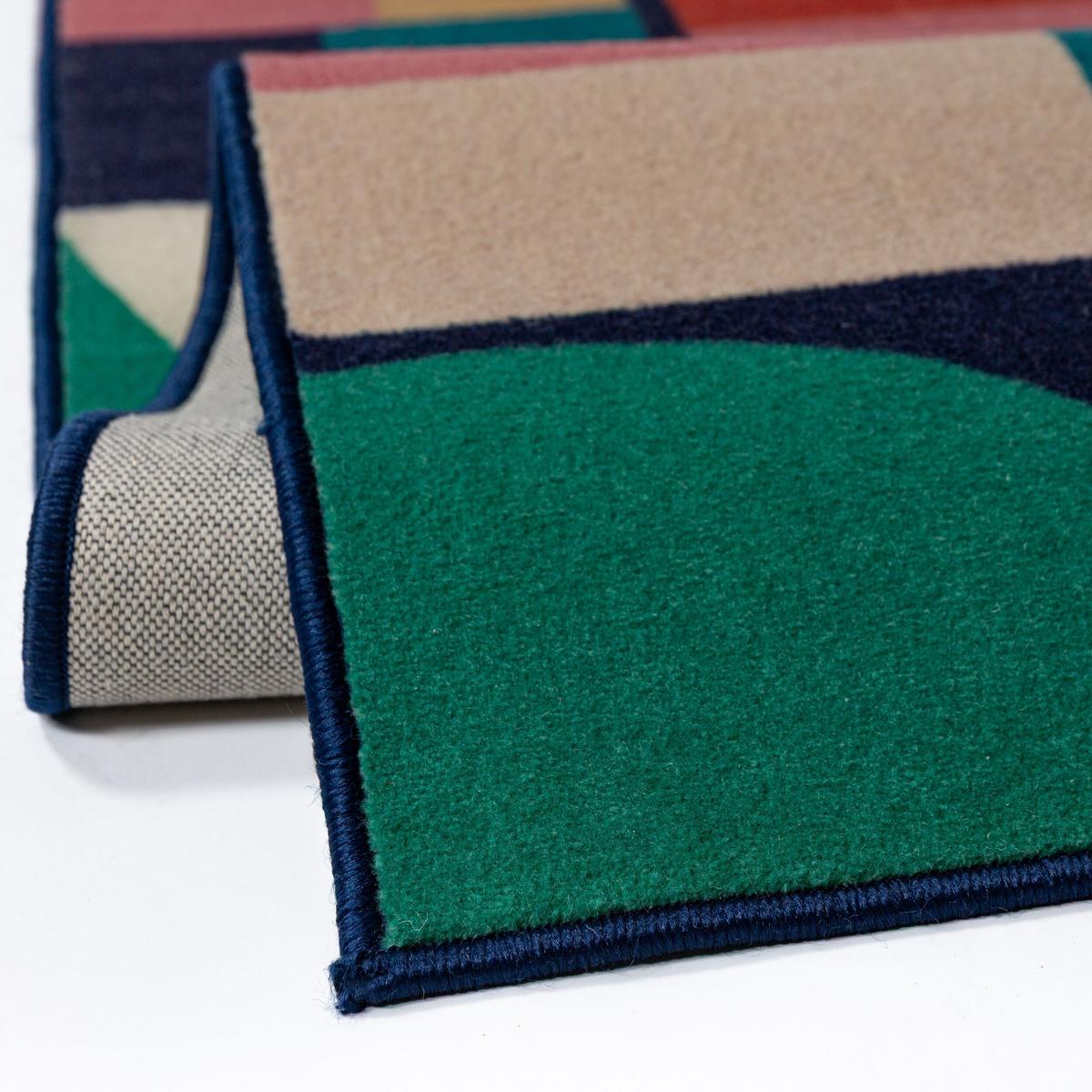 WOLLTEPPICH DAHLIA, geometrisch, aus Wolle, Bunt, 80 x 300 cm - Multicolor, Textil (300/80cm) - KADIMA DESIGN