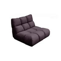 DREHSESSEL VIVIEN Violett Velvet Drehbar (360°) - Violett/Schwarz, Kunststoff/Textil (112/85/108cm) - KAWOLA