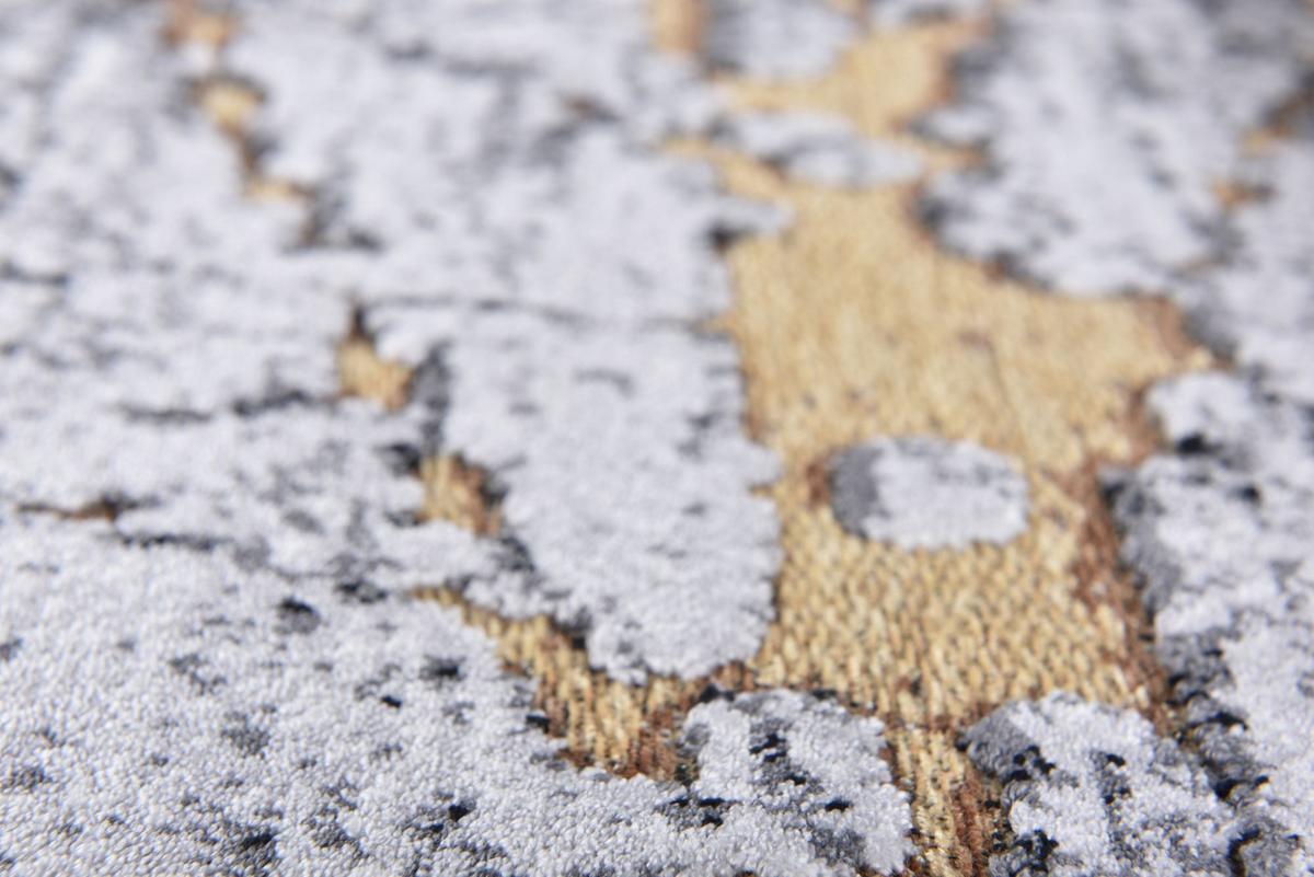 FLACHWEBETEPPICH Orelia 120x180 cm - Goldfarben, Textil (120/180cm) - Gino Falcone