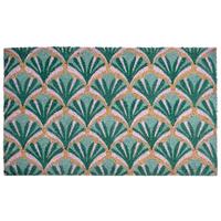 FUSSMATTE Grün 45/75 cm Kokosfasern Tatalik - Grün, Textil (45/75cm) - Beliani