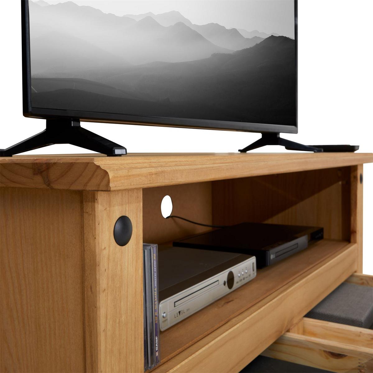 LOWBOARD SALSA - Naturfarben, Holz (108/55/44cm) - CARO-Möbel