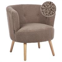 SESSEL Braun Odenzen - Braun, Textil (72/77/73cm) - Beliani