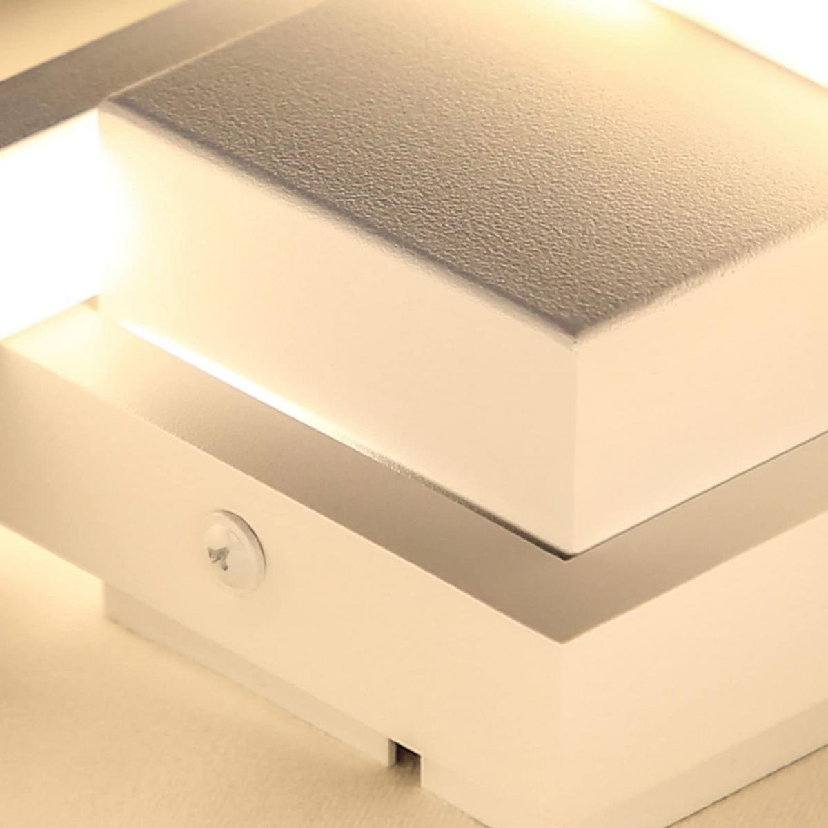 LED-DECKENLEUCHTE Schwarzgrimm 70/8/100 cm - Weiß, Metall (100/70/8cm) - ZMH