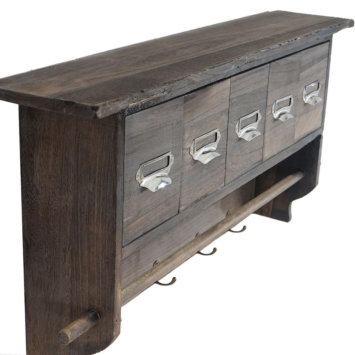 GARDEROBE Braun - Braun, Holz (65/32/13cm) - MCW