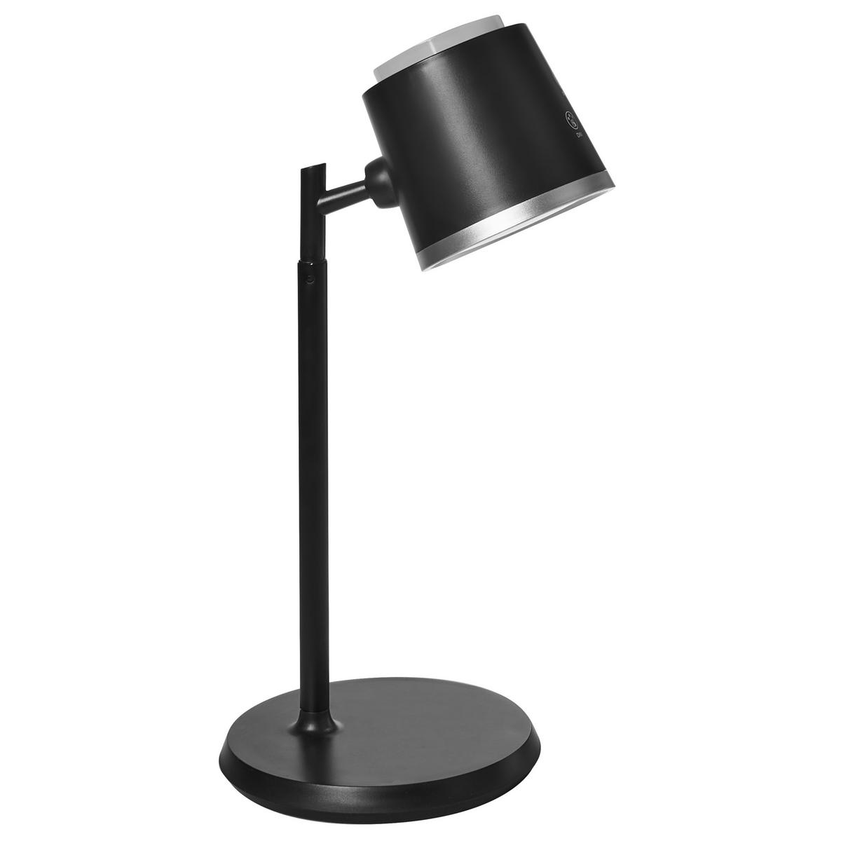 KABELLOSE LED Tischlampe mit Dimmer Schwarz Libra - Schwarz, Kunststoff (14/14/26cm) - Beliani