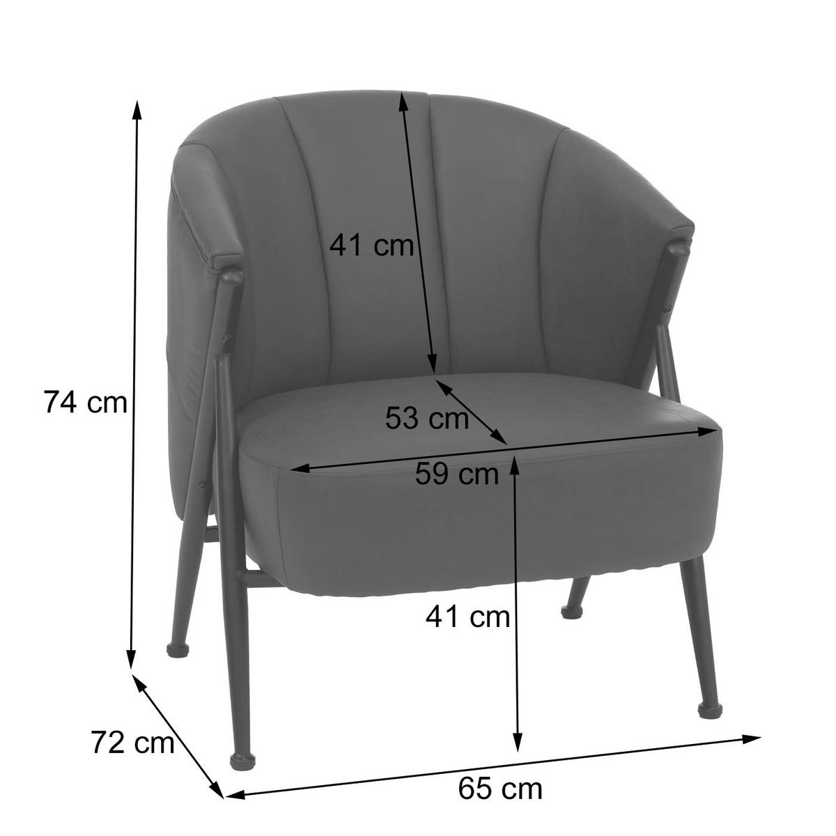 SESSEL Rotbraun - Rotbraun, Kunststoff (65/74/72cm) - MCW