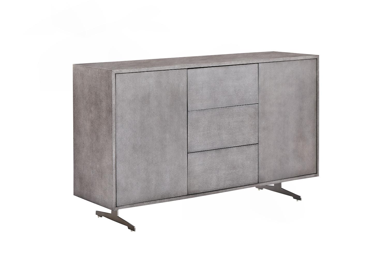SIDEBOARD GALA Grau Holz - Grau, Holz/Metall (140/85/40cm) - KAWOLA