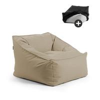 OUTDOOR SITZSACK Der Sunnyboy - Beige, Textil (80/60/83cm) - Mokebo