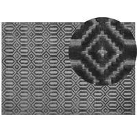KURZFLOR-TEPPICH Adatepe 230/160 cm - Grau, Naturmaterialien (160/230cm) - Beliani