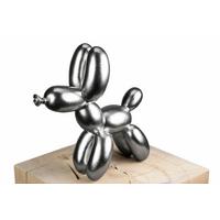 SKULPTUR Silber 28/26 cm - Silberfarben, Stein (0.95/26/10cm) - KUNSTLOFT