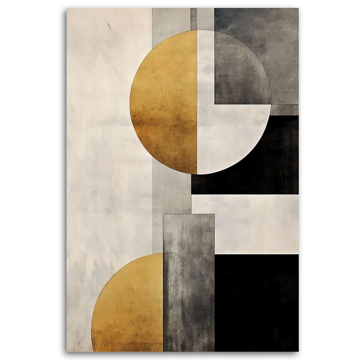 KUNSTDRUCK Gold 70/100 cm - Goldfarben, Textil (70/100cm) - KUNSTLOFT