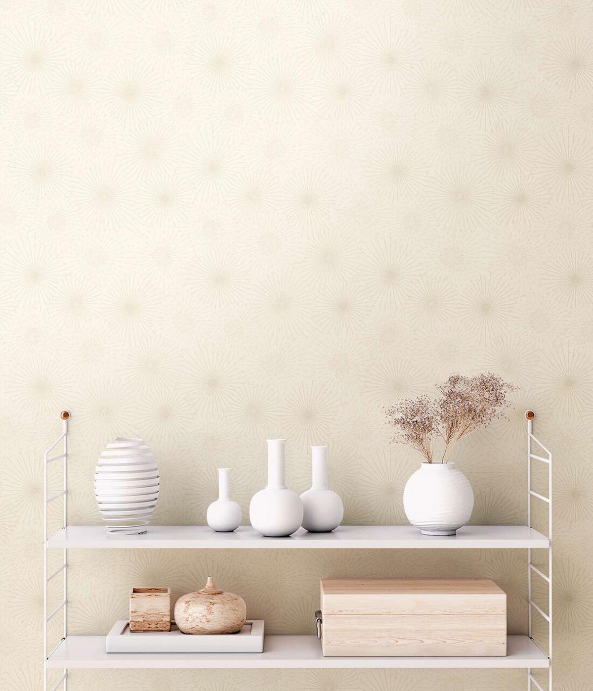 VLIESTAPETE Beige 53/1005 cm - Goldfarben, Textil (53/1cm) - KUNSTLOFT