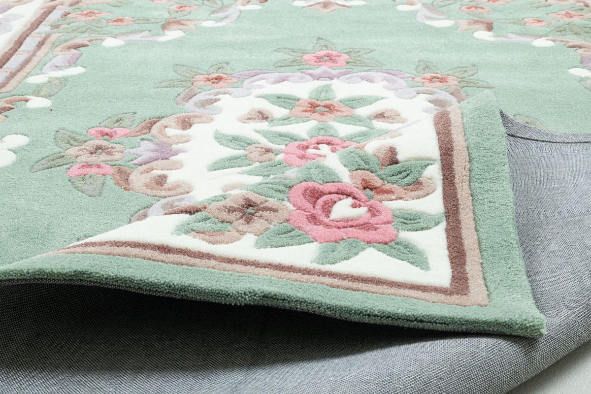 HANDTUFTTEPPICH Ming 70x140 cm - Grün, Textil (70/140cm) - THEKO