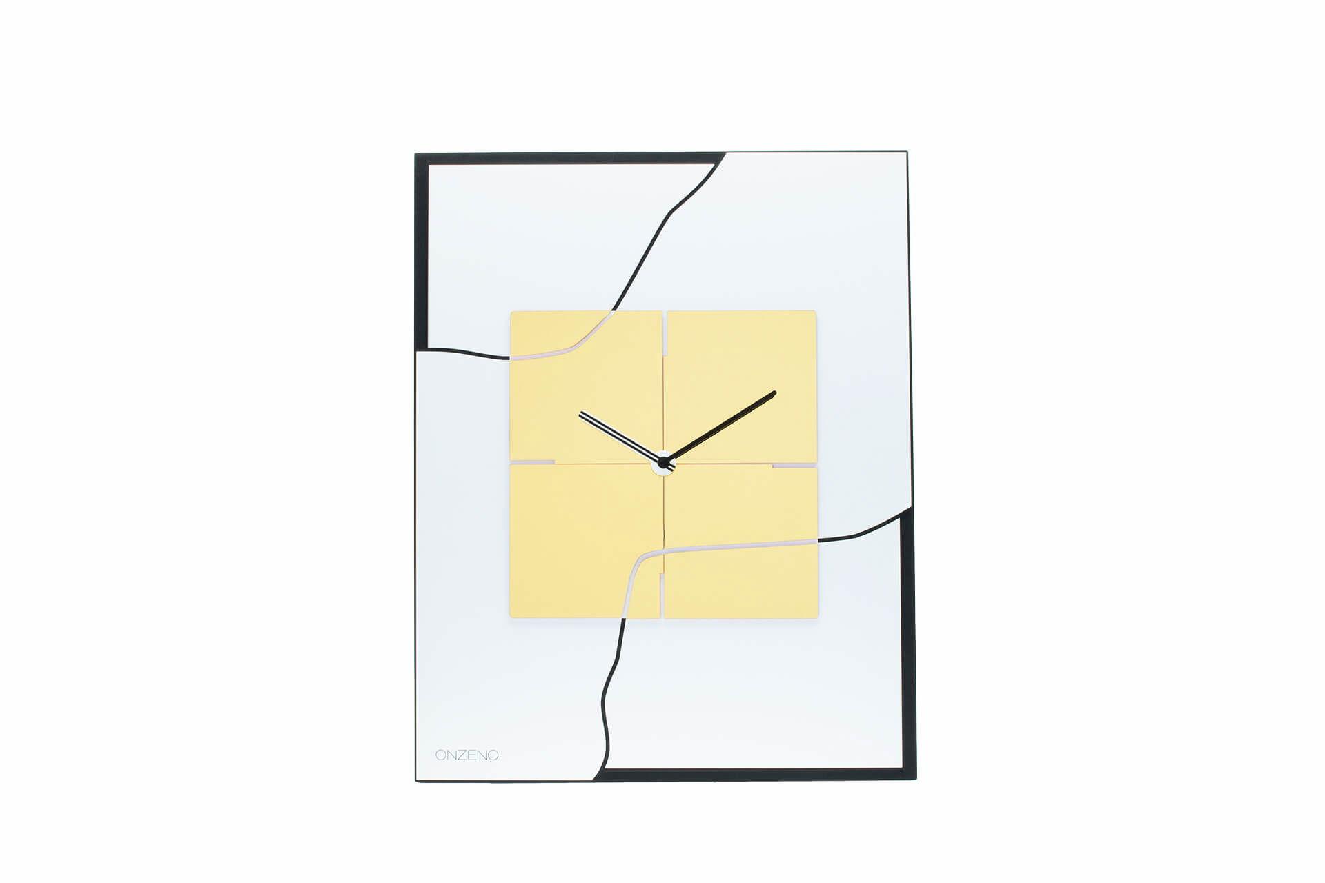 WANDUHR Design Weiß 40/51 cm - Weiß, Kunststoff (40/50.5/1cm) - ONZENO